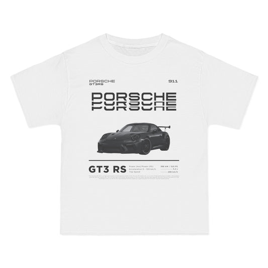 Porsche GT3 RS Short-Sleeve T-Shirt, Car Enthusiast Apparel, Sports Car Gift, Automotive Fashion, Motorsport Collectible, Birthday Present
