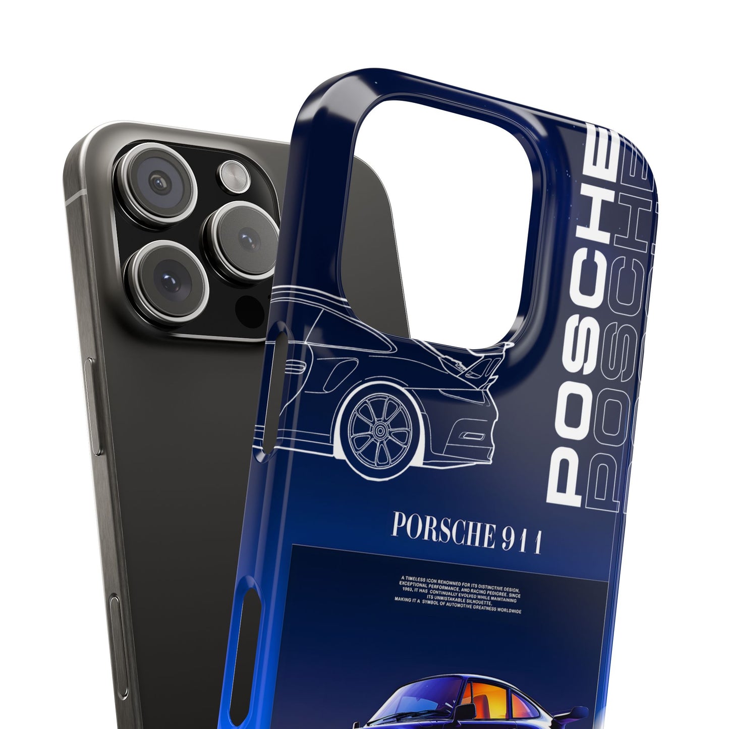 Porsche 911 Slim Phone Case - Stylish Car Design for Auto Enthusiasts
