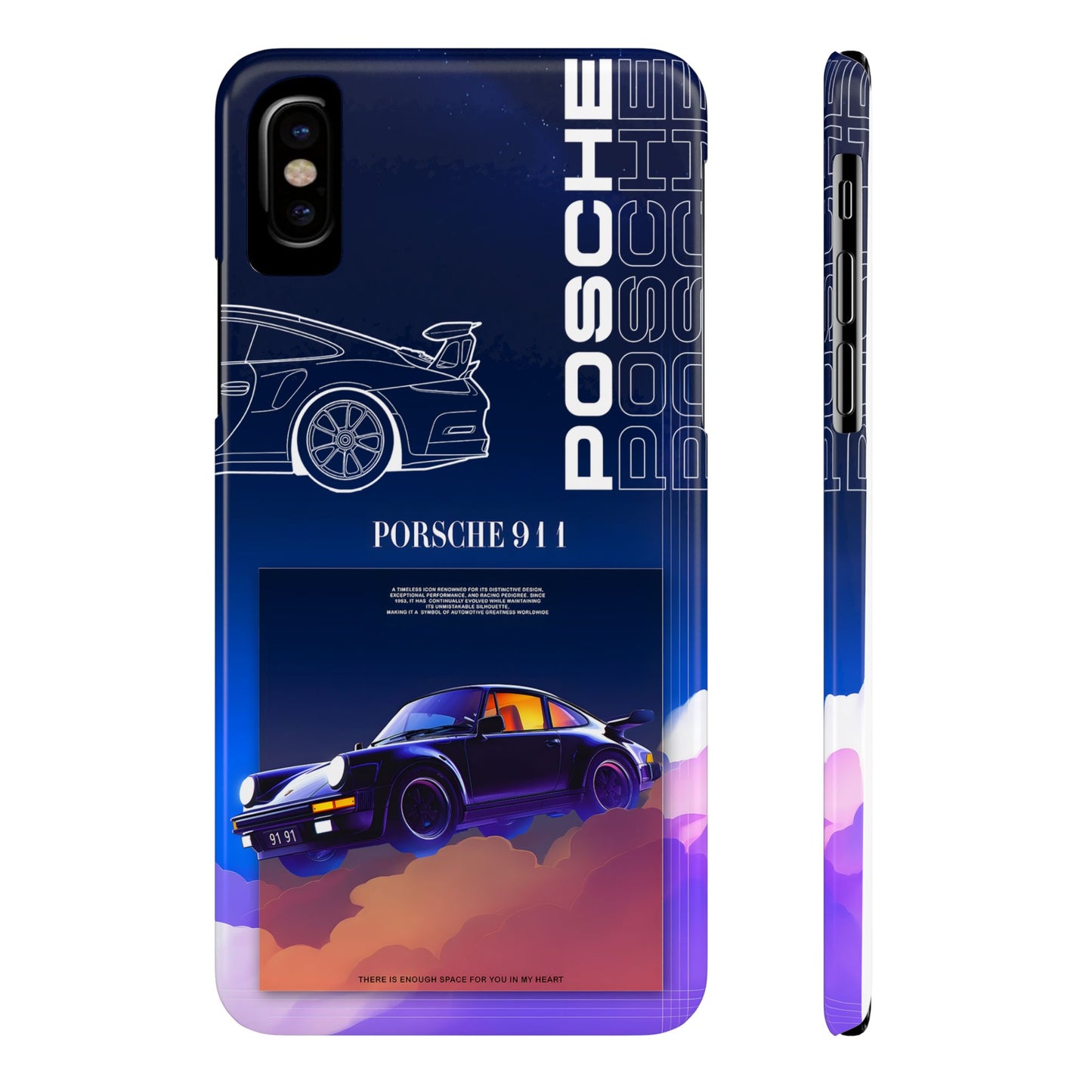 Porsche 911 Slim Phone Case - Stylish Car Design for Auto Enthusiasts